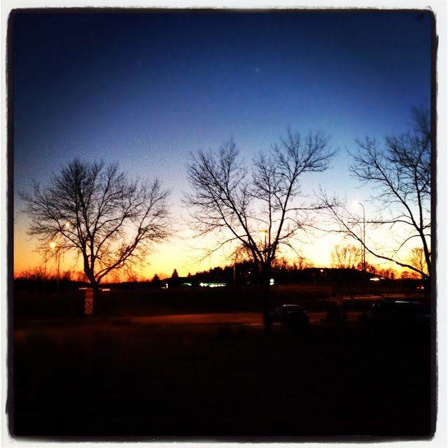 The sunset over Minnetonka, MN leaving one of our offices today!