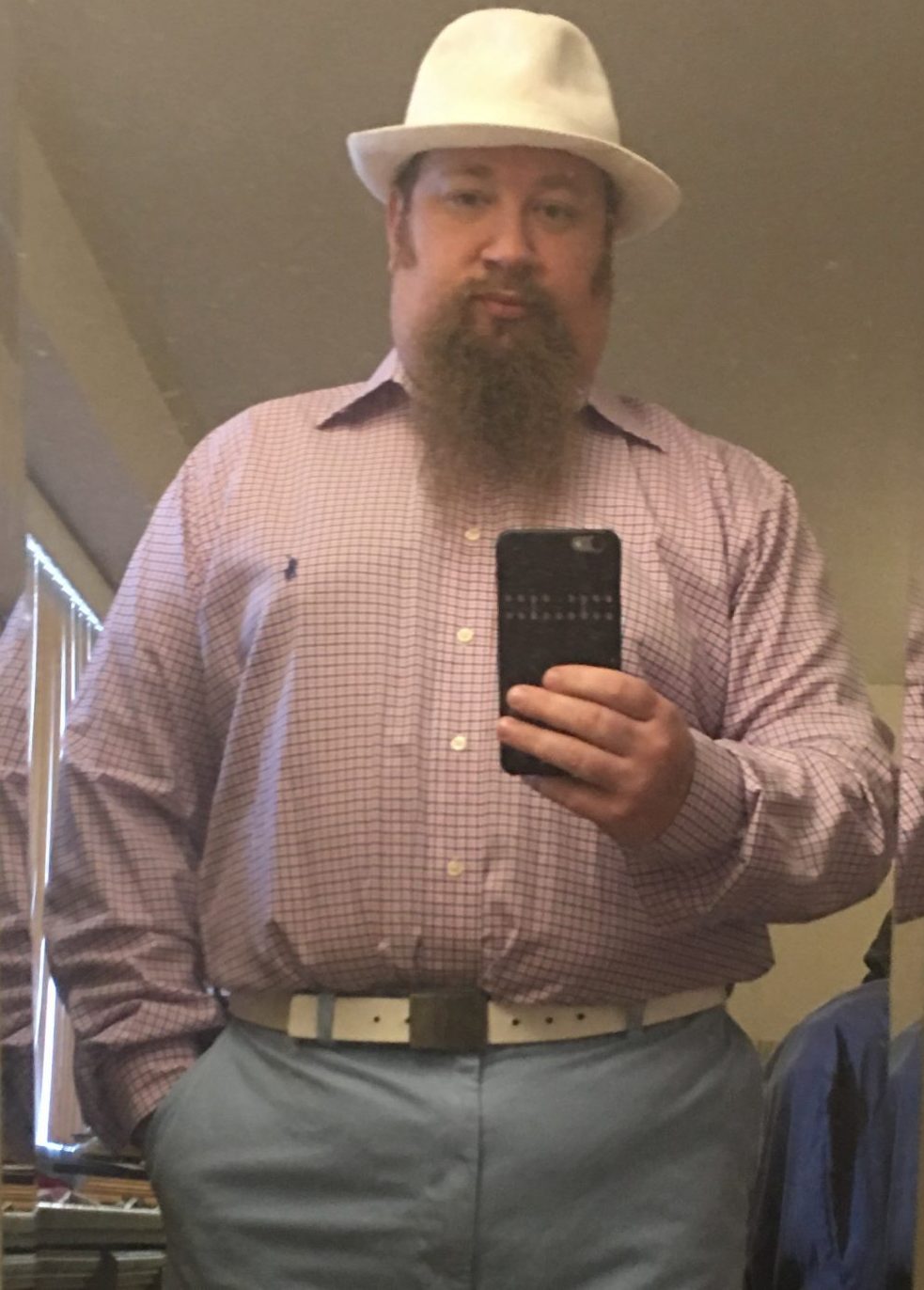 Pink and Blue checked shirt