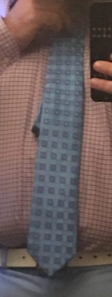 Blue Checked Tie